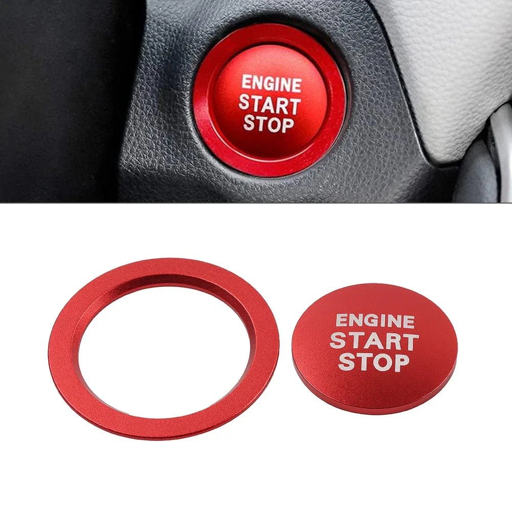 Red Engine Start Stop Push Button Cover Ring for Toyota Tacoma, Yaris, Prius, RAV4