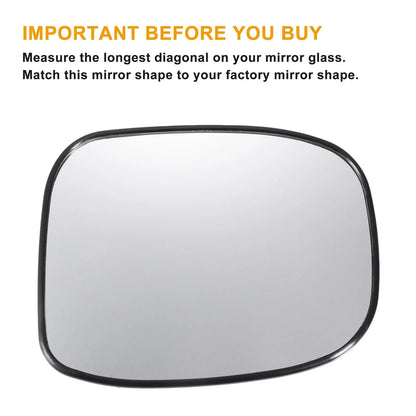 Car Left Right Mirror Glass w/ Back Non-heated for Honda Model