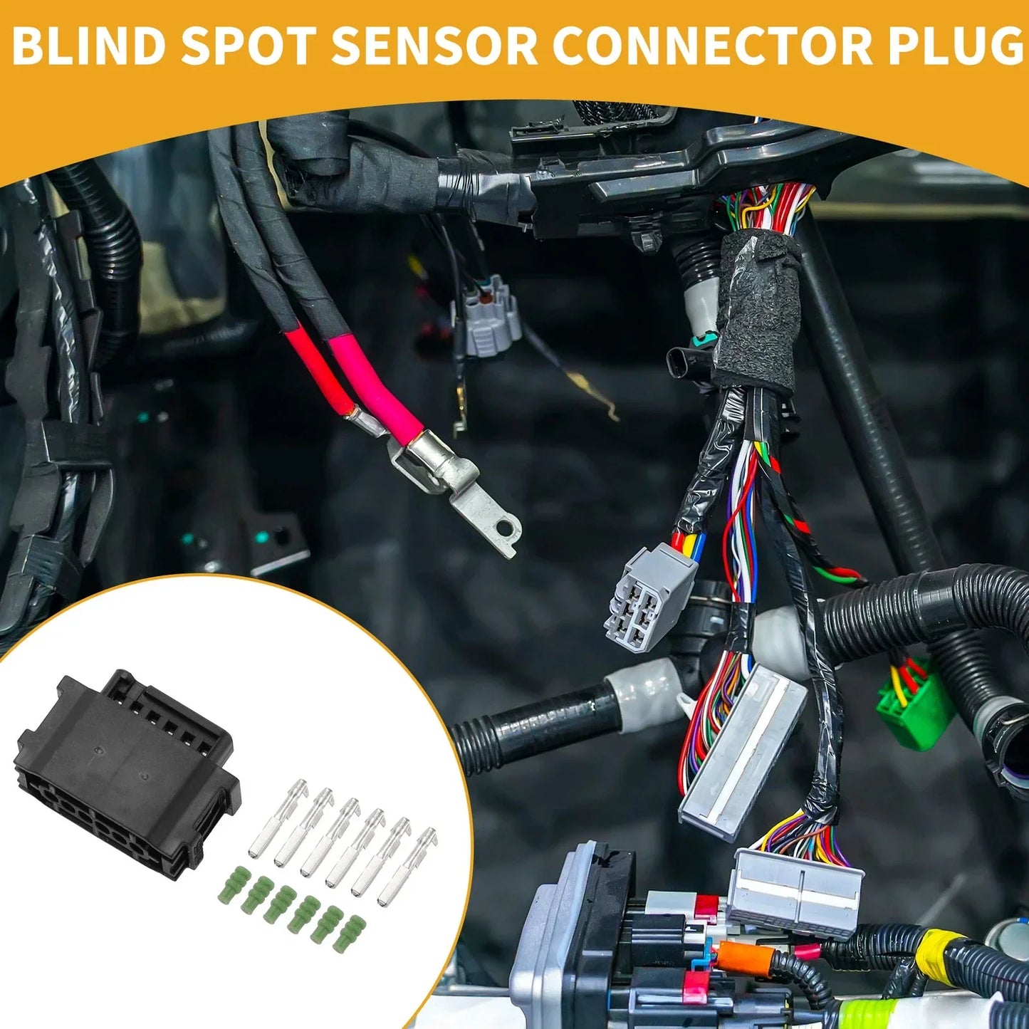 6 Pin Blind Spot Sensor Connector Plug for Mercedes-Benz (2015-2023)