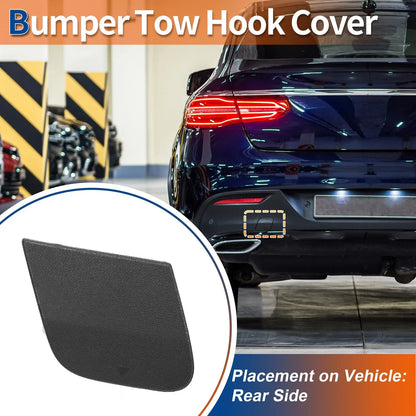 Rear Bumper Tow Hook Cover for Mercedes-Benz W292 (2019-2023) Unpainted