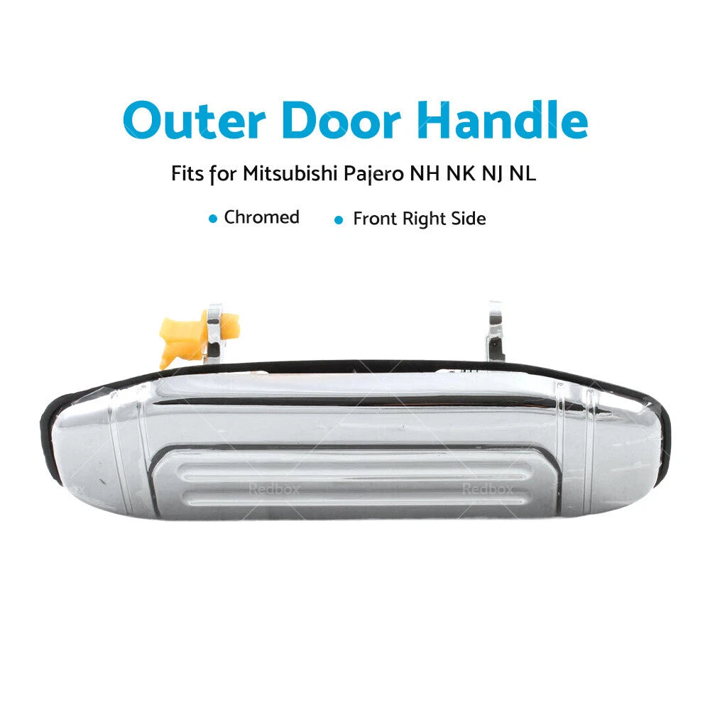 Chrome Outer Door Handle Front Right for Mitsubishi Pajero (1991-2000)