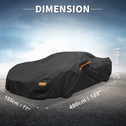 Waterproof Car Cover w/Driver Door Zipper for Chevrolet Corvette