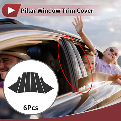 Door Pillar Window Trim for Hyundai Sonata (2015-2019) Black