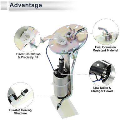 Electric Fuel Pump Assembly for Honda Accord L4 2.2L (1990-1993)