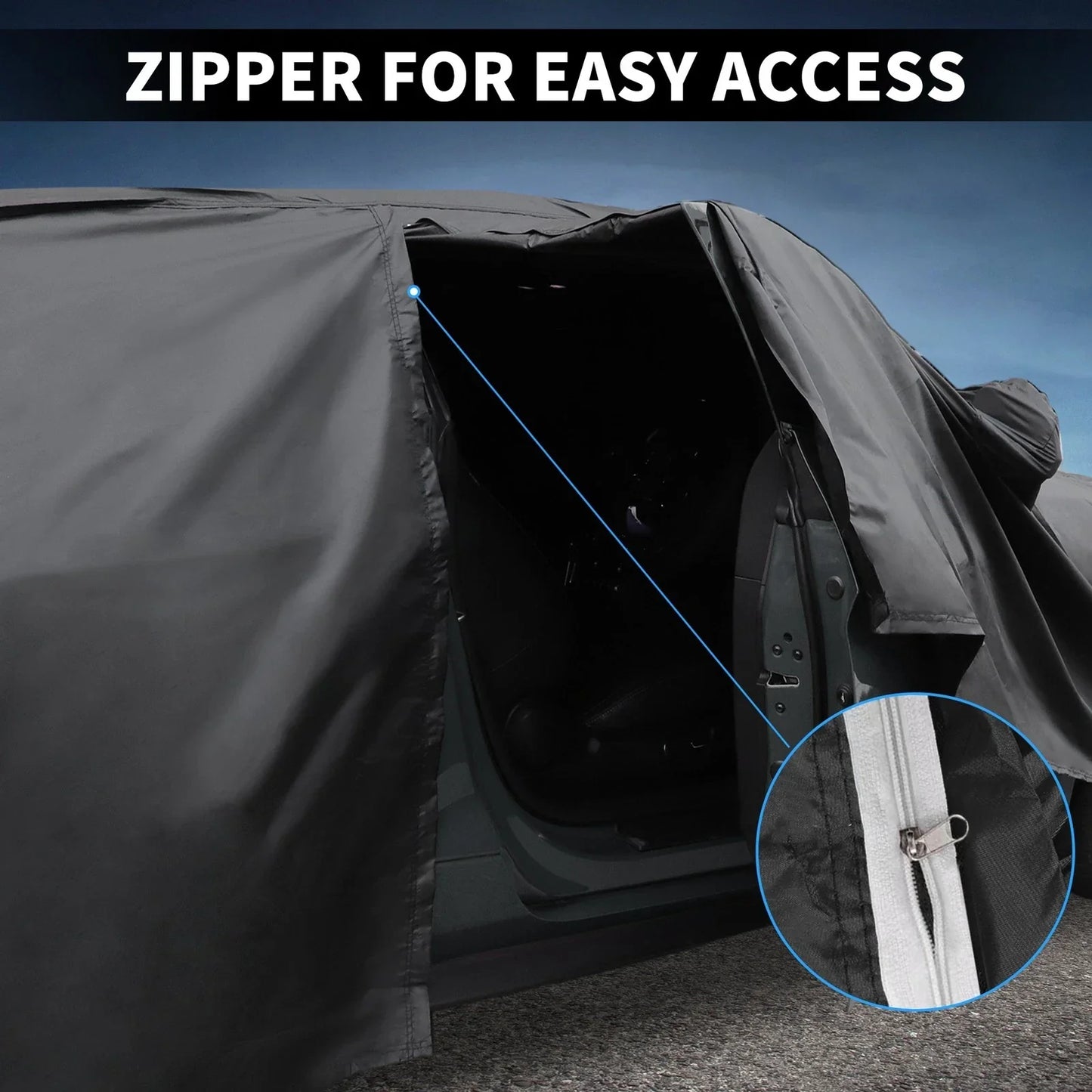 Waterproof PEVA Car Cover for Mercedes-Benz E-Klasse 2016-2023 with Zipper