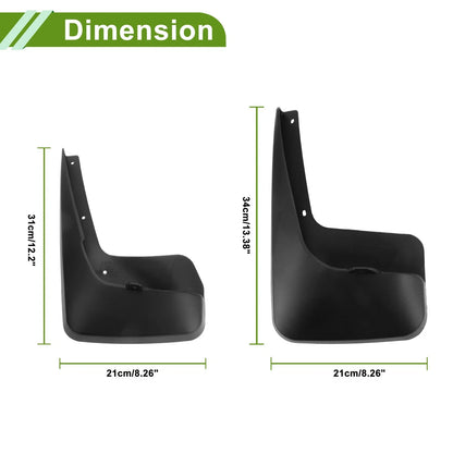 Mud Flaps Splash Guards Set for Dodge Town & Country (2011-2017)