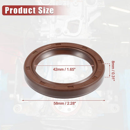 2 x Engine Crankshaft Oil Seals for Honda CR-V, Acura (2003-2005)