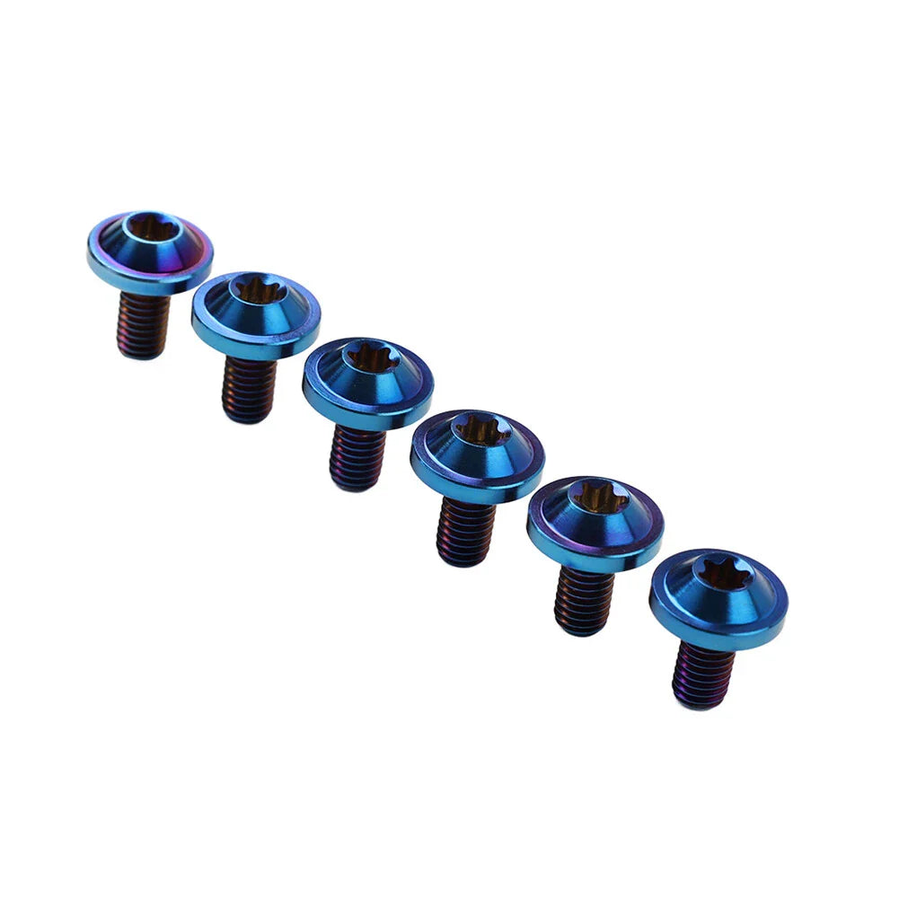 6pcs M5x15mm Universal Titanium Torx Screws for Motorcycle
