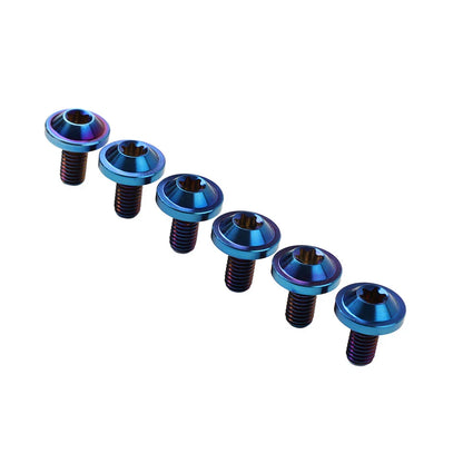 6pcs M5x15mm Universal Titanium Torx Screws for Motorcycle