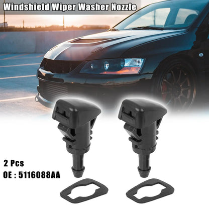 2 x Windshield Wiper Washer Nozzles for Dodge Neon (2000-2005)