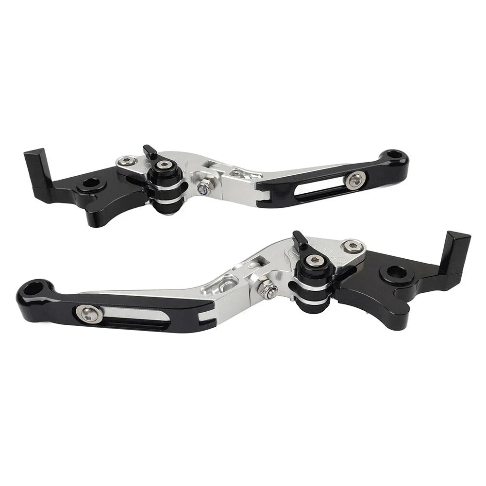 Silver Extendable Brake Clutch Levers for Suzuki GSXR600 GSXR750 GSXR1000 (06-10)