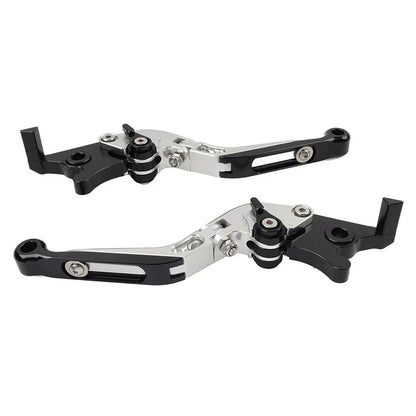 Silver Extendable Brake Clutch Levers for Suzuki GSXR600 GSXR750 GSXR1000 (06-10)