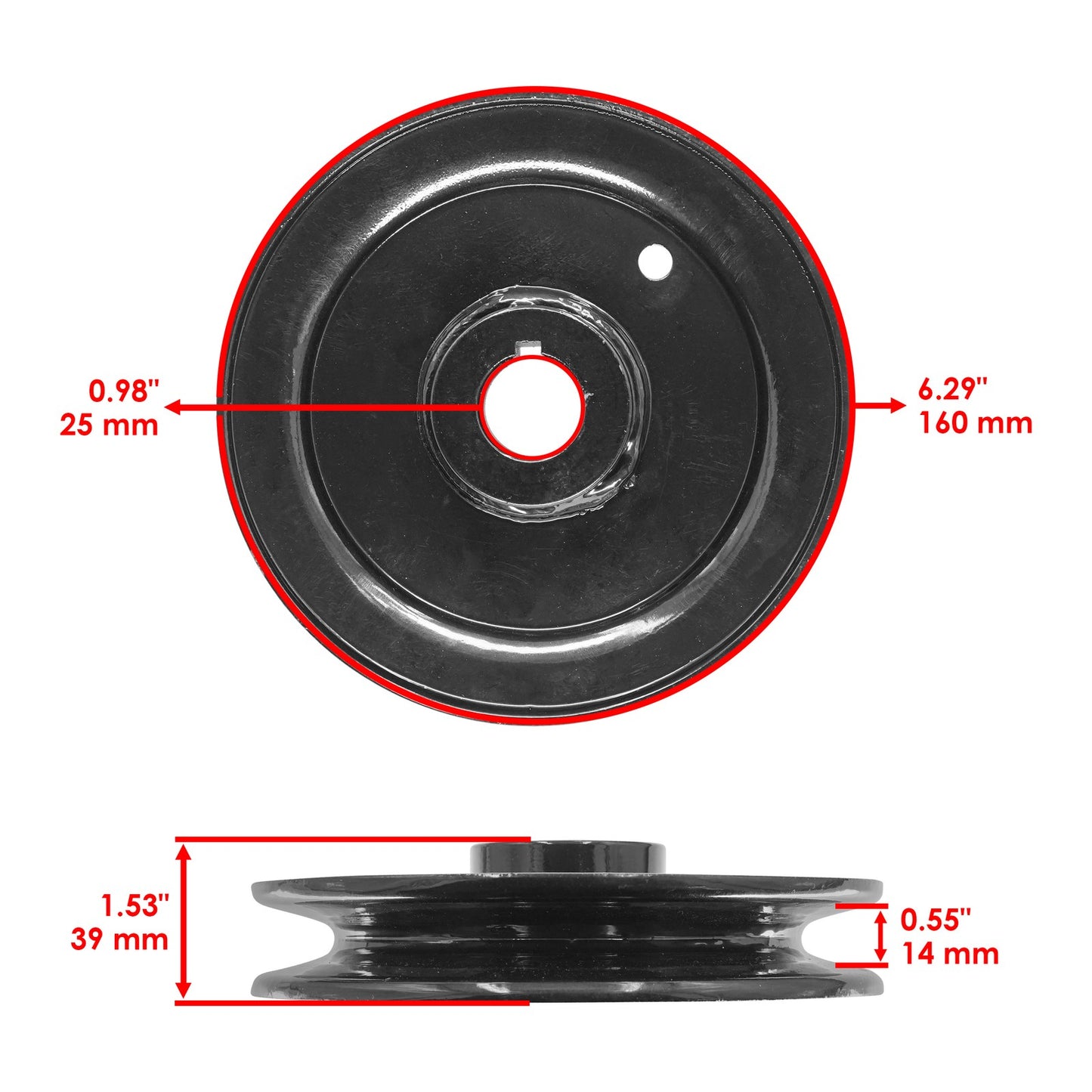 Deck Spindle Pulley Replacement for Hustler 52 Super Z 54 X-ONE 60 Diesel Z (2000–2015)