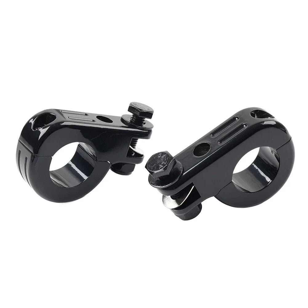 Foot Peg Mount Clamp Bracket for Harley 1.25" Highway Engine Crash Bar