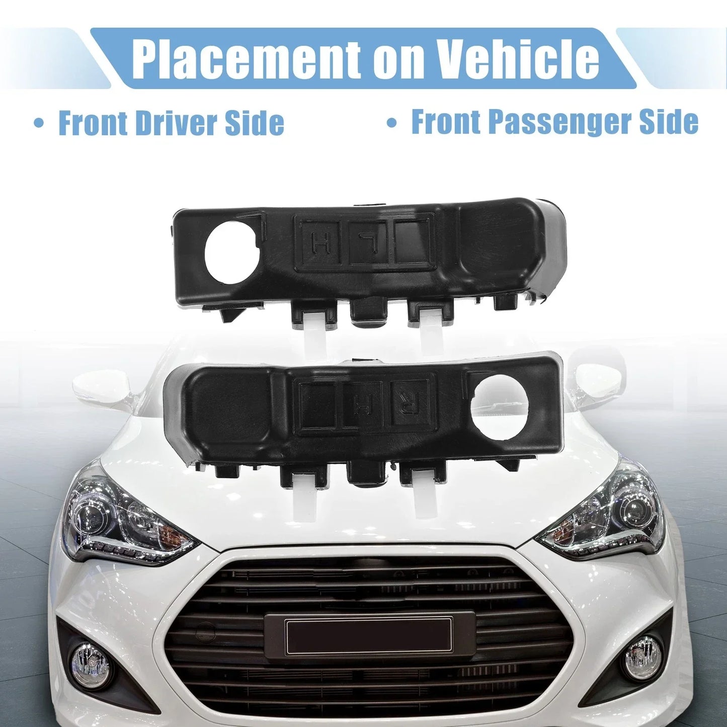 Front Bumper Bracket for Hyundai Veloster (2012-2017) - 1 Pair