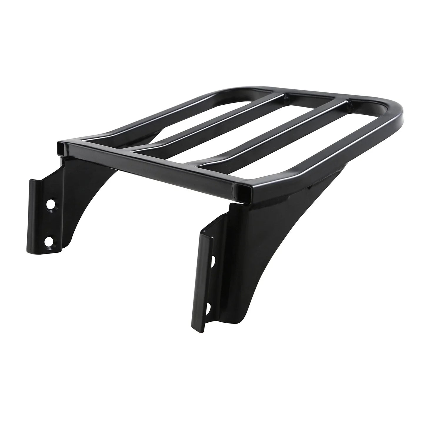 Black Detachable Rear Backrest Luggage Rack for Harley Dyna FXD FXDB (2006-2023)