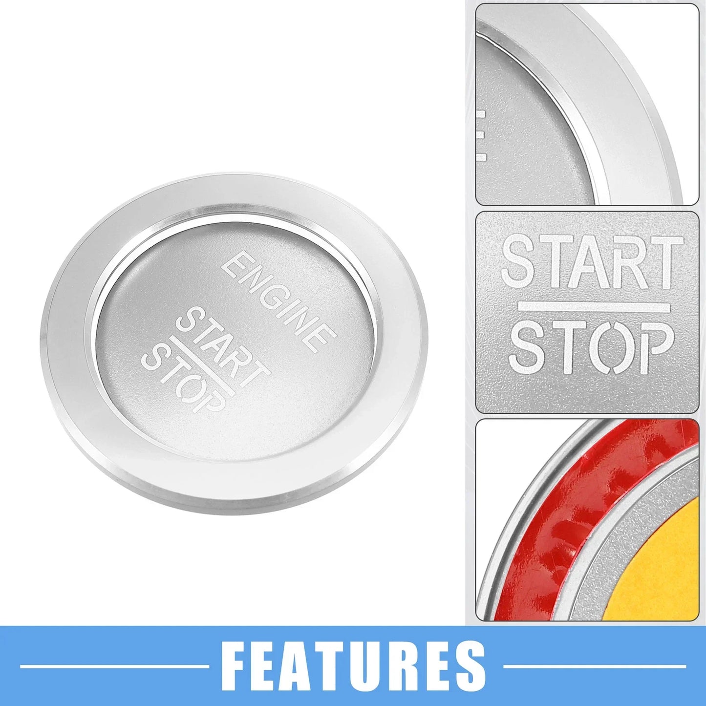Engine Start Stop Button Cover for Mercedes-Benz B C GLC GLA (2015-2023)