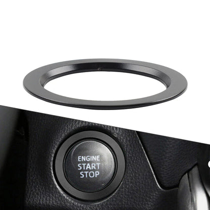Black Engine Start Stop Button Trim Ring for Toyota Tacoma Camry Prius Corolla (2005-2023)