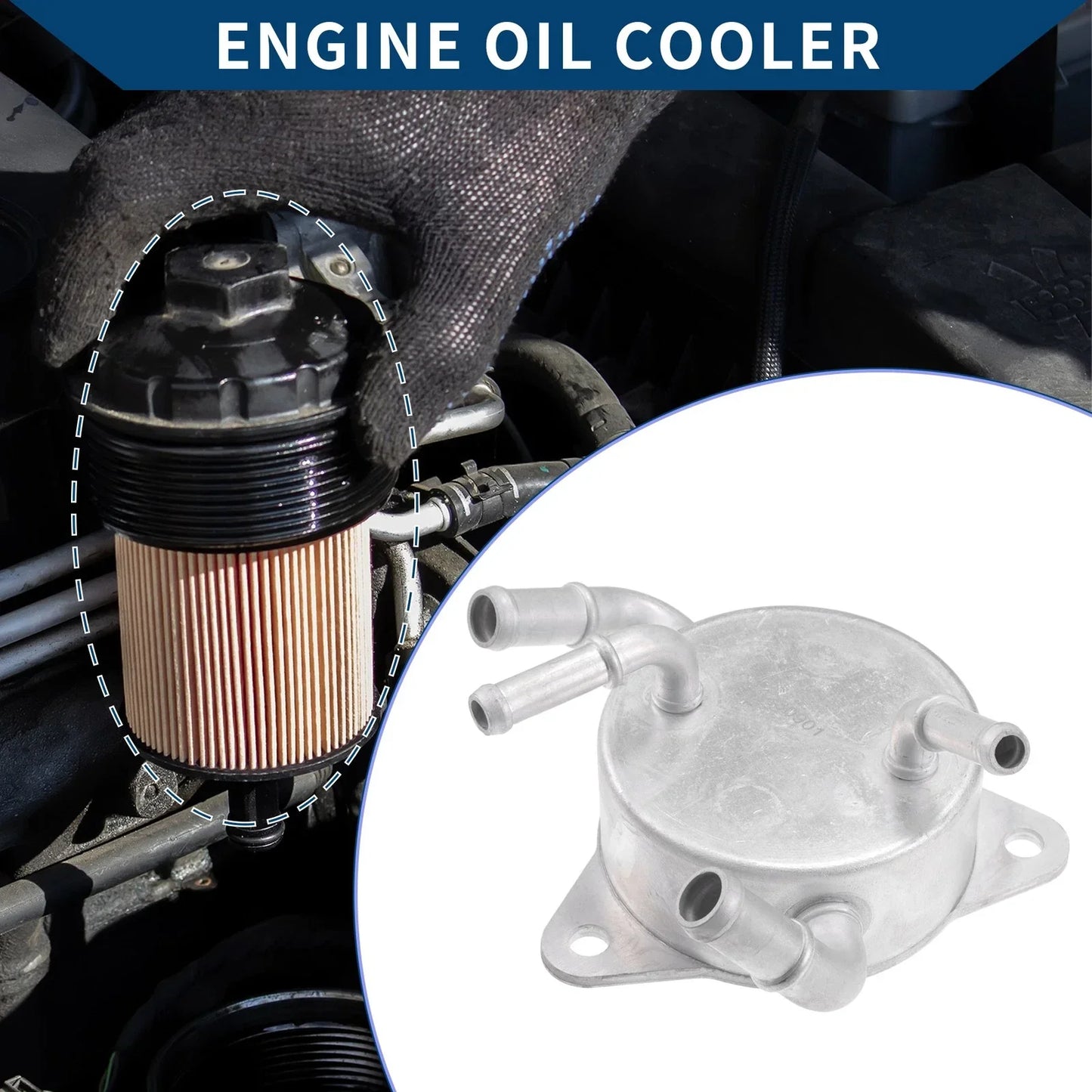 Engine Oil Cooler for Honda Civic 2006-2011, Transmission Oil Cooler 2 x Parts