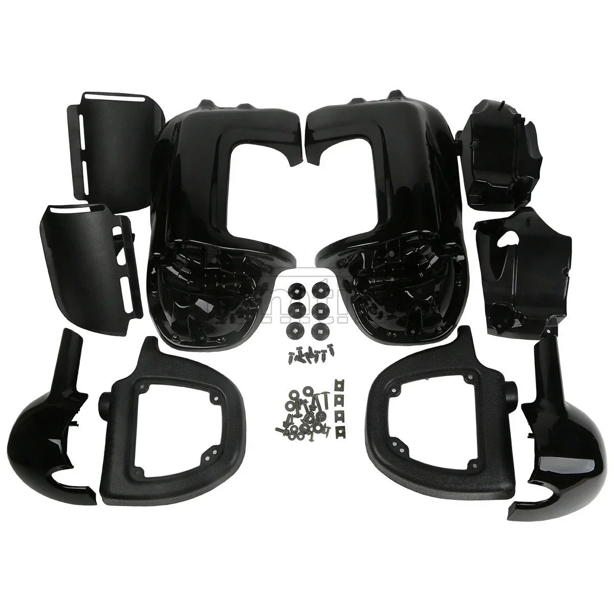 Black Lower Vented Leg Fairing for Harley Touring Tri Street Glide (1983-2013)