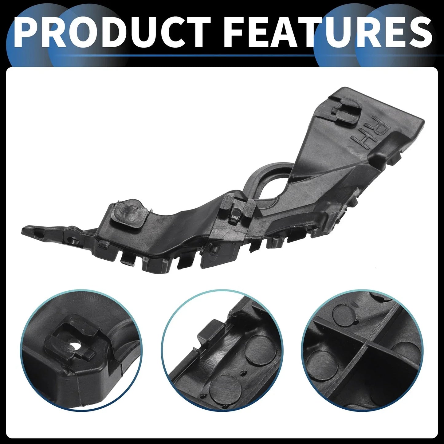Right Front Bumper Retainer Bracket for Hyundai Elantra (2017-2018)