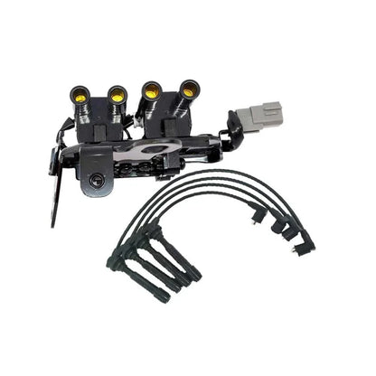 Ignition Coil Pack & Lead Kit for Hyundai Elantra 2002-2011 ()