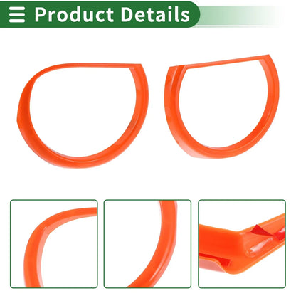 4 x Car Headlight Trim Bezels for Dodge Challenger (2015-2024) Orange