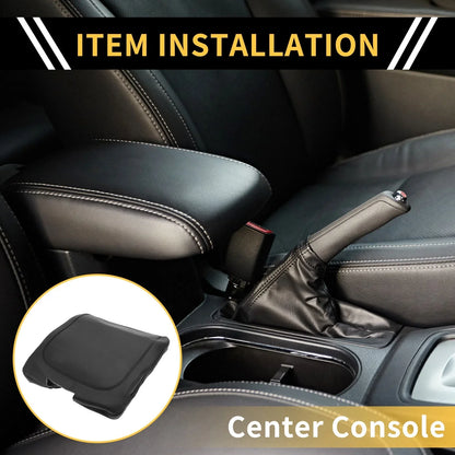 Center Console Armrest Cover for Dodge Ram Microfiber Leather (2019-2023)