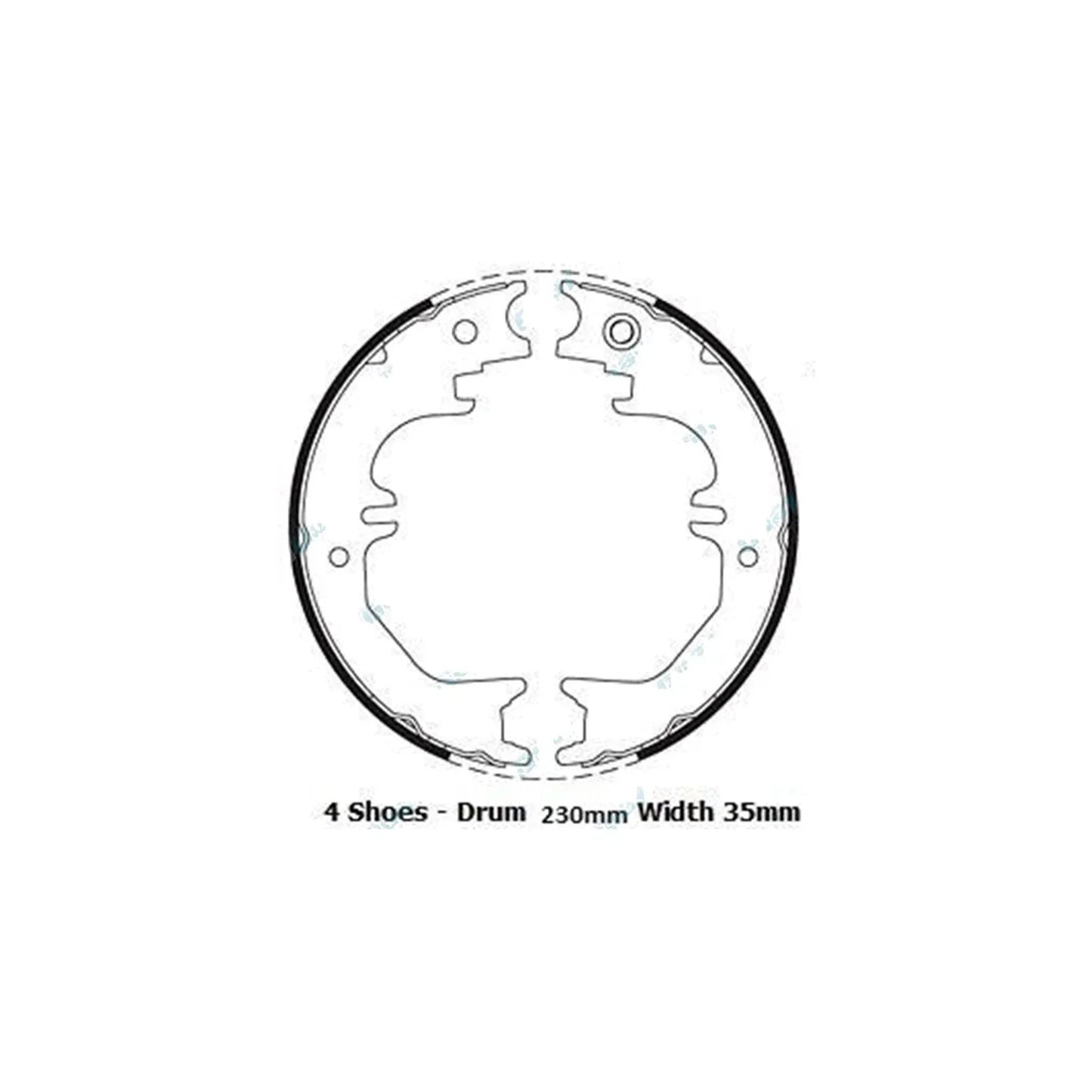 Hand Brake Shoes & Springs for Landcruiser 80 Series (1992-1998)