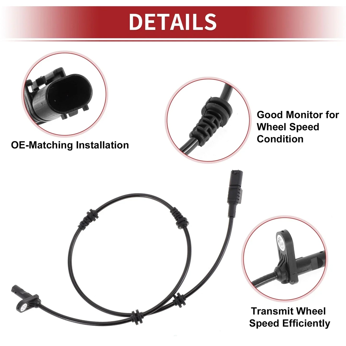 ABS Wheel Speed Sensor for Mercedes-Benz E350 (2006-2009)