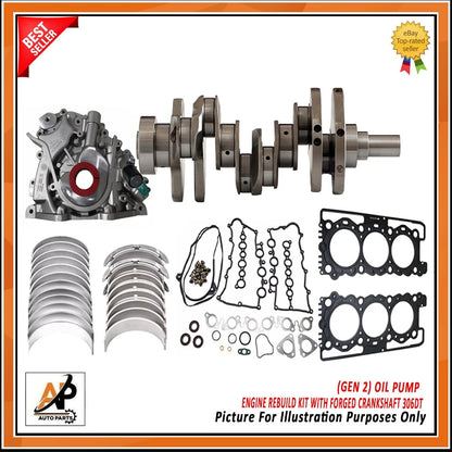 Engine Rebuild Kit Gen 2 with Forged Crankshaft for Jaguar Land Rover 3.0D ()
