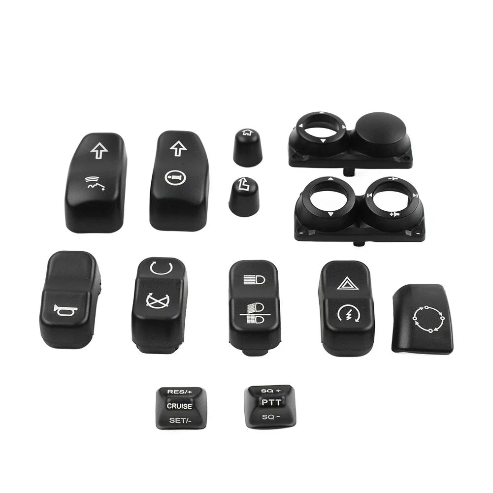 Hand Control Switch Housing Button Cover for Harley Touring FLHTC FLHX (14-23)