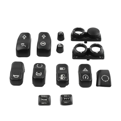 Hand Control Switch Housing Button Cover for Harley Touring FLHTC FLHX (14-23)