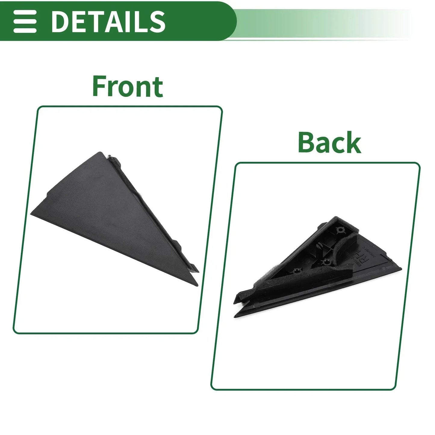 Front Right Pillar Corner Triangle Trim for Hyundai i30 (2008)