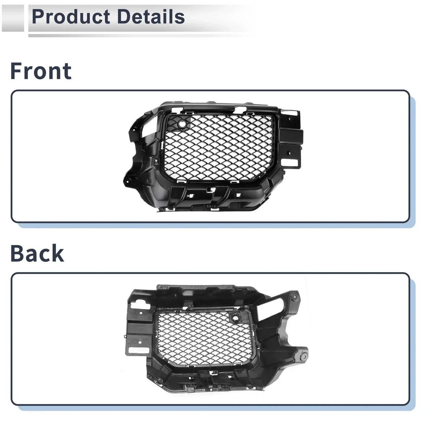 Front Right Fog Light Grill for Mercedes-Benz (2016-2023)