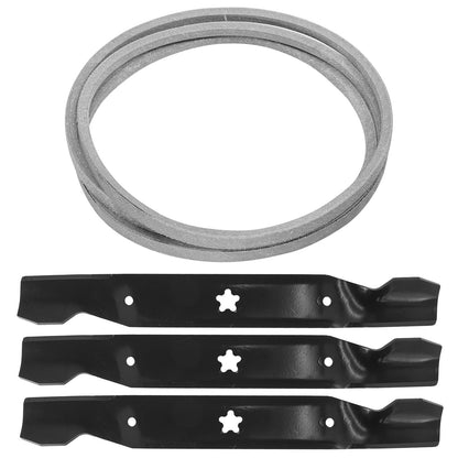 Deck Belt and Blade Kit for Husqvarna GT200 GTH200 GTH220 GTH250 (2005–2015)
