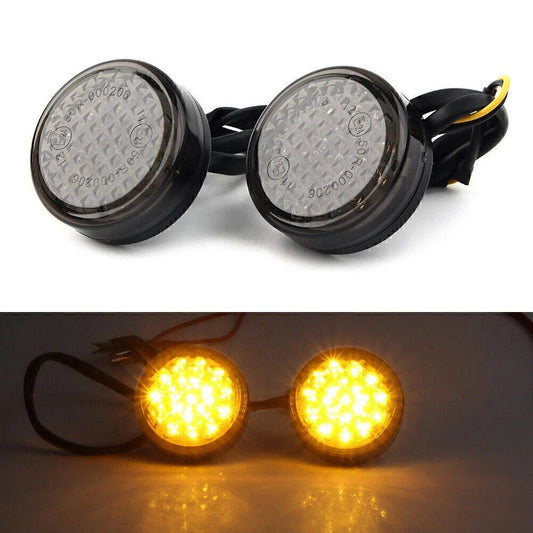 12V LED Round Smoke Turn Signal Indicator Light for Car (No Year Specified)