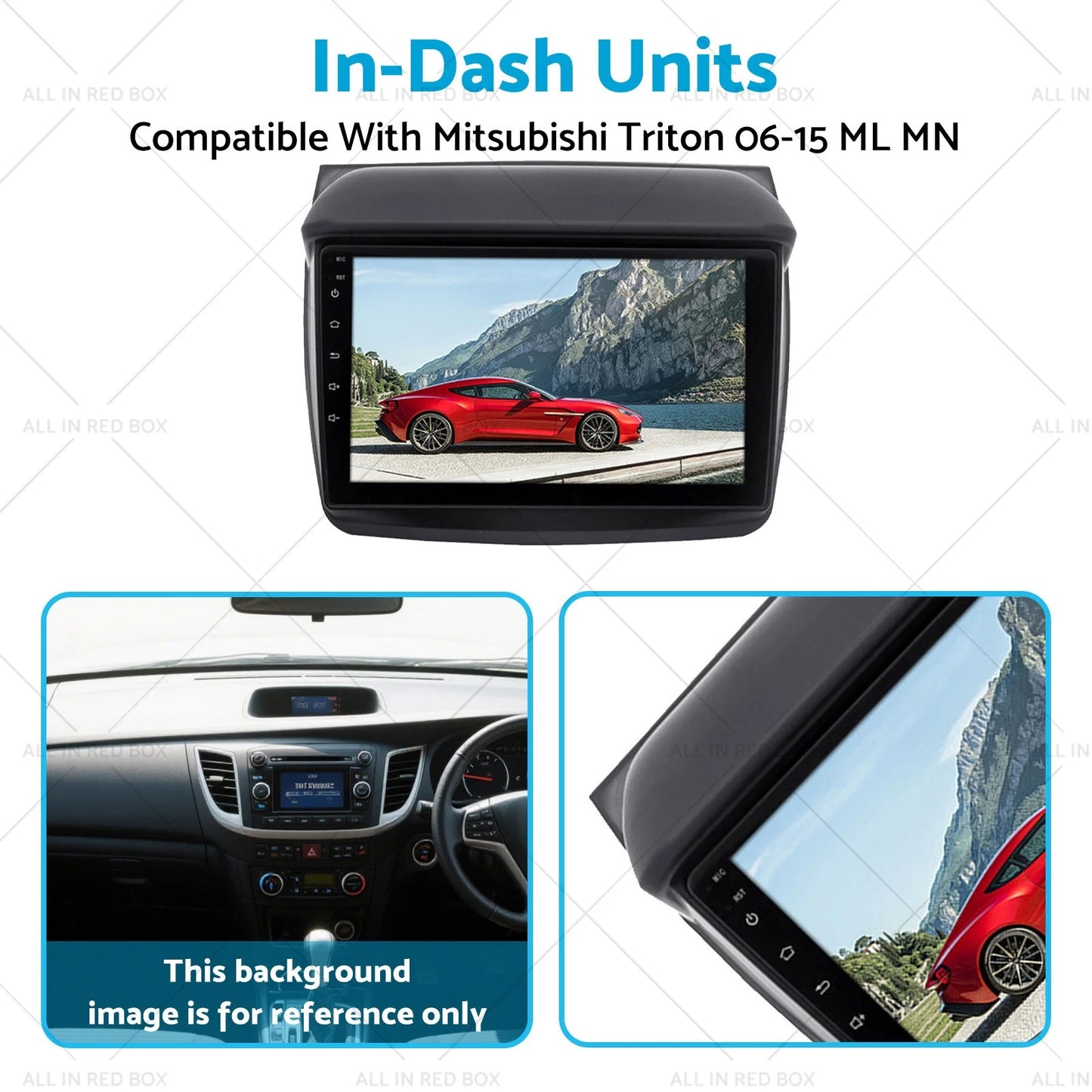 In-Dash CarPlay GPS Stereo for Mitsubishi Triton (2006-2015)