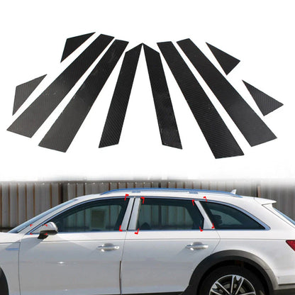 10 Pcs B Pillar Post Cover Trim for Audi A4 (2017-2022)