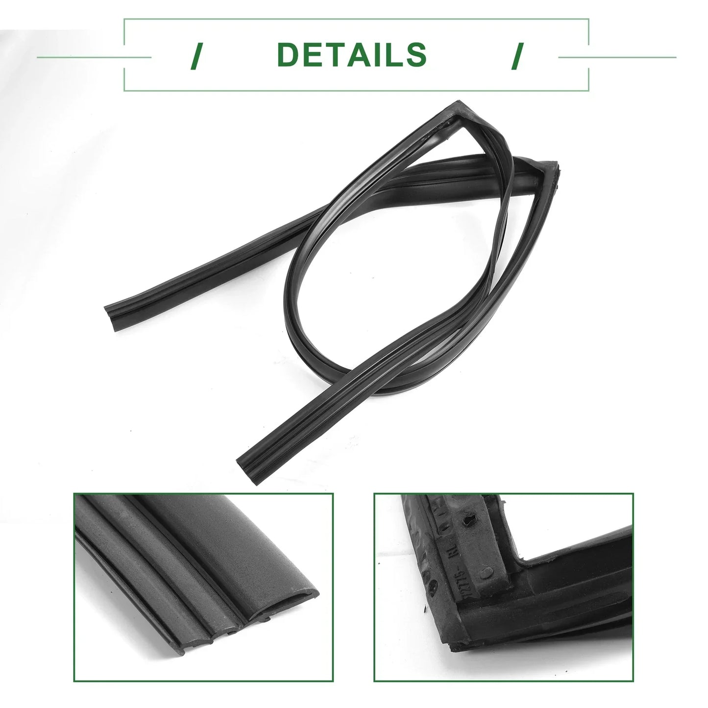 Rear Left Door Window Run Channel Seal Strip for Honda Accord (2003-2007)