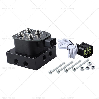 Manifold Valve Block 0-200 PSI 1/4" NPT for Universal Car