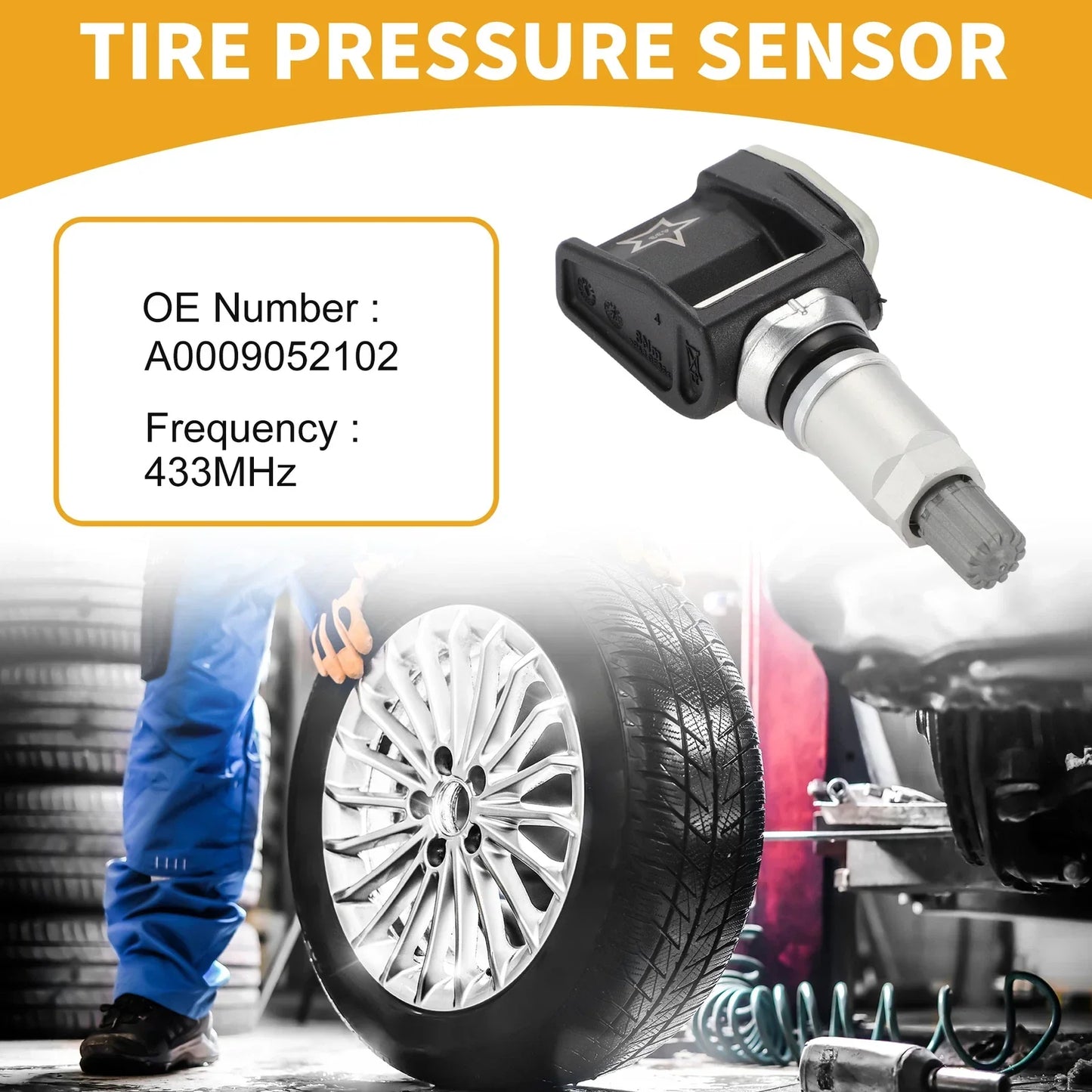 Tire Pressure Sensor for Mercedes-Benz CLS450 2019-2023 433MHz