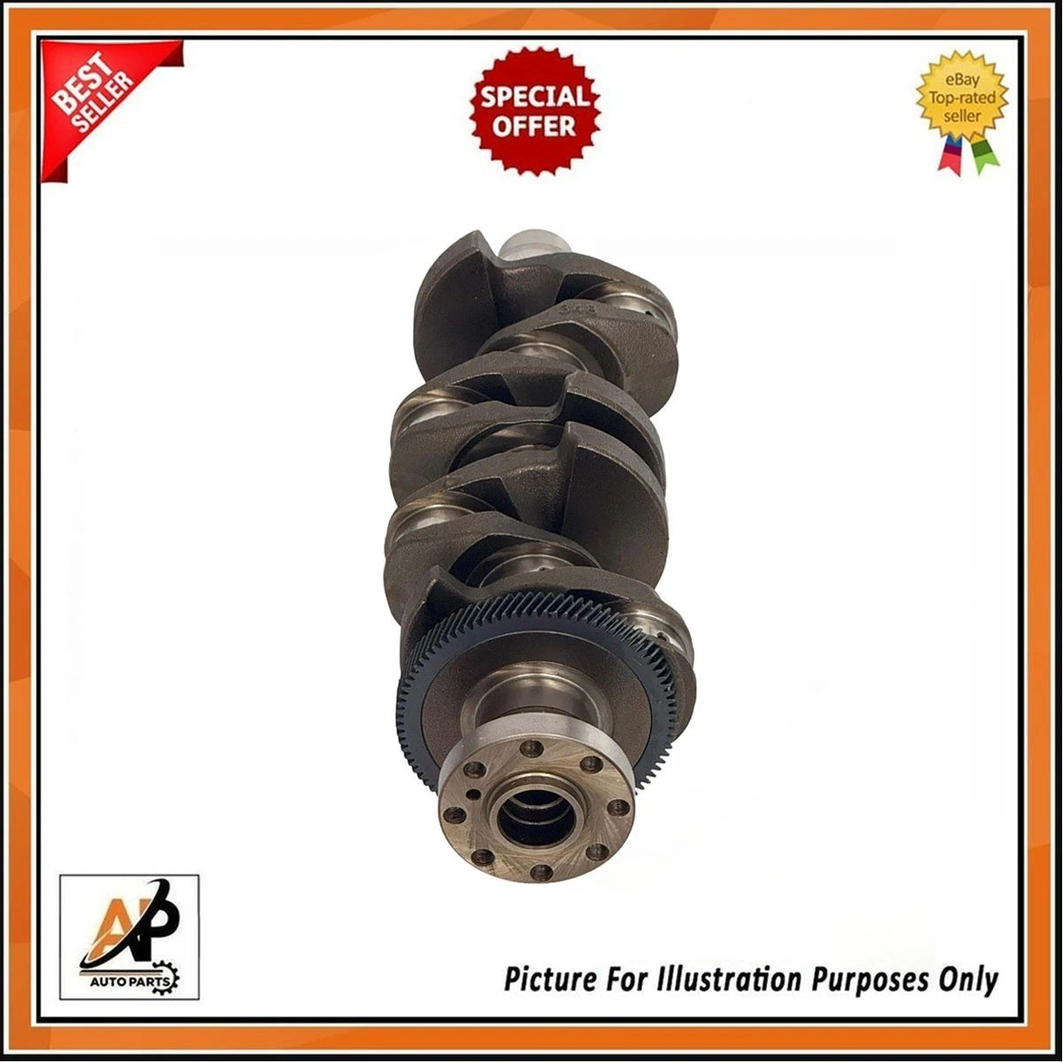 Crankshaft with Bearings Heavy Duty for Land Rover Jaguar 2.0D (2005–2015)