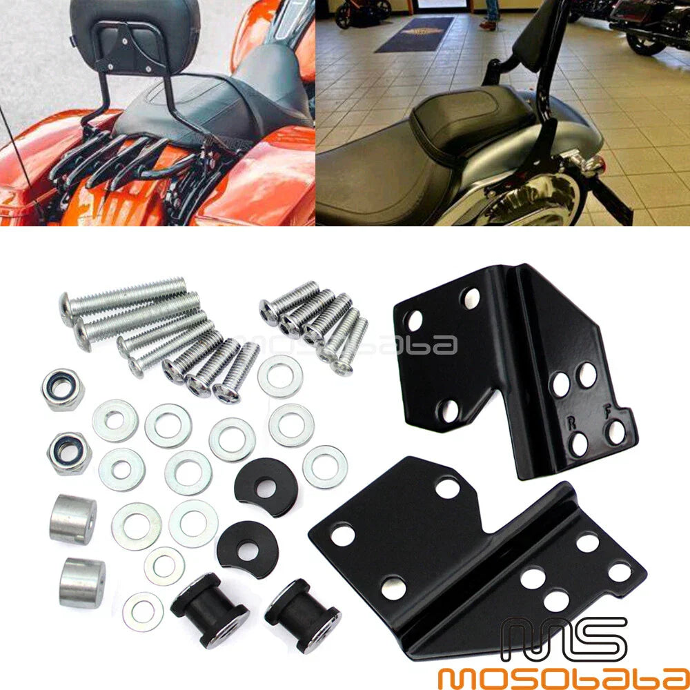 Detachable Sissy Bar Docking Mount for Harley Touring Glide King (1997-2008)