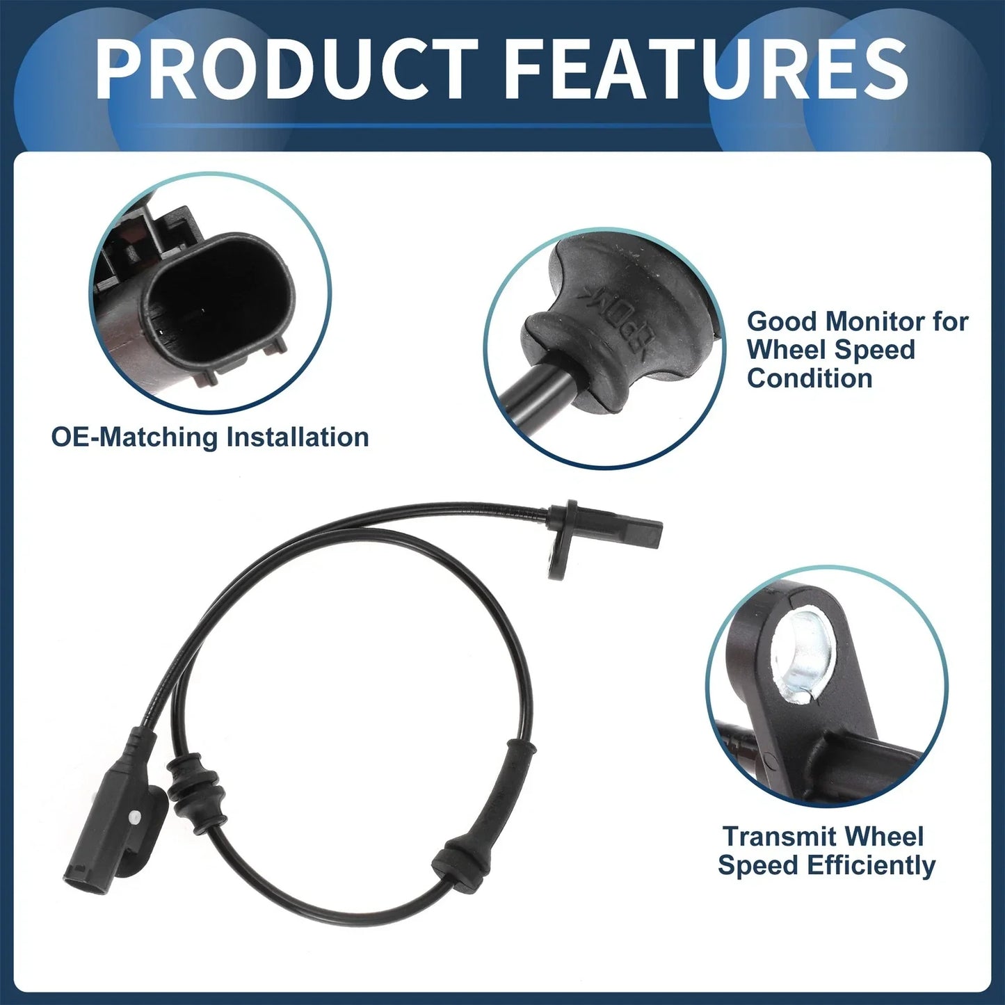 ABS Wheel Speed Sensor for Dodge Dart Sedan (2013)