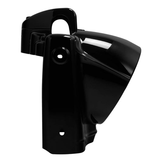 Black 7" Round Headlight Nacelle Cover for Harley Road King (2014-2025)