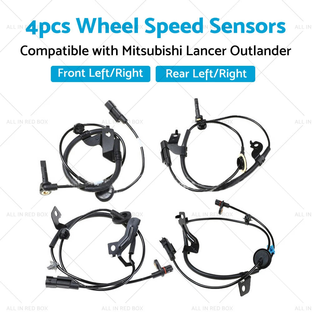 4 x Wheel Speed Sensors for Mitsubishi Lancer, Outlander (2003-2023)
