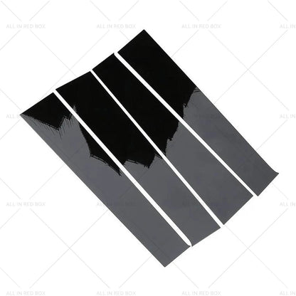4x Black Pillar Post Covers for 2009-2018 Dodge Ram 1500 Quad Cab