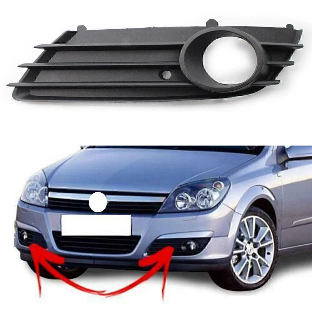 Left Front Bumper Lower Grille Fog Light Hole for Vauxhall Astra H (2004-2007)