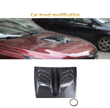 Carbon Fiber Look Hood Vent Scoop Cover